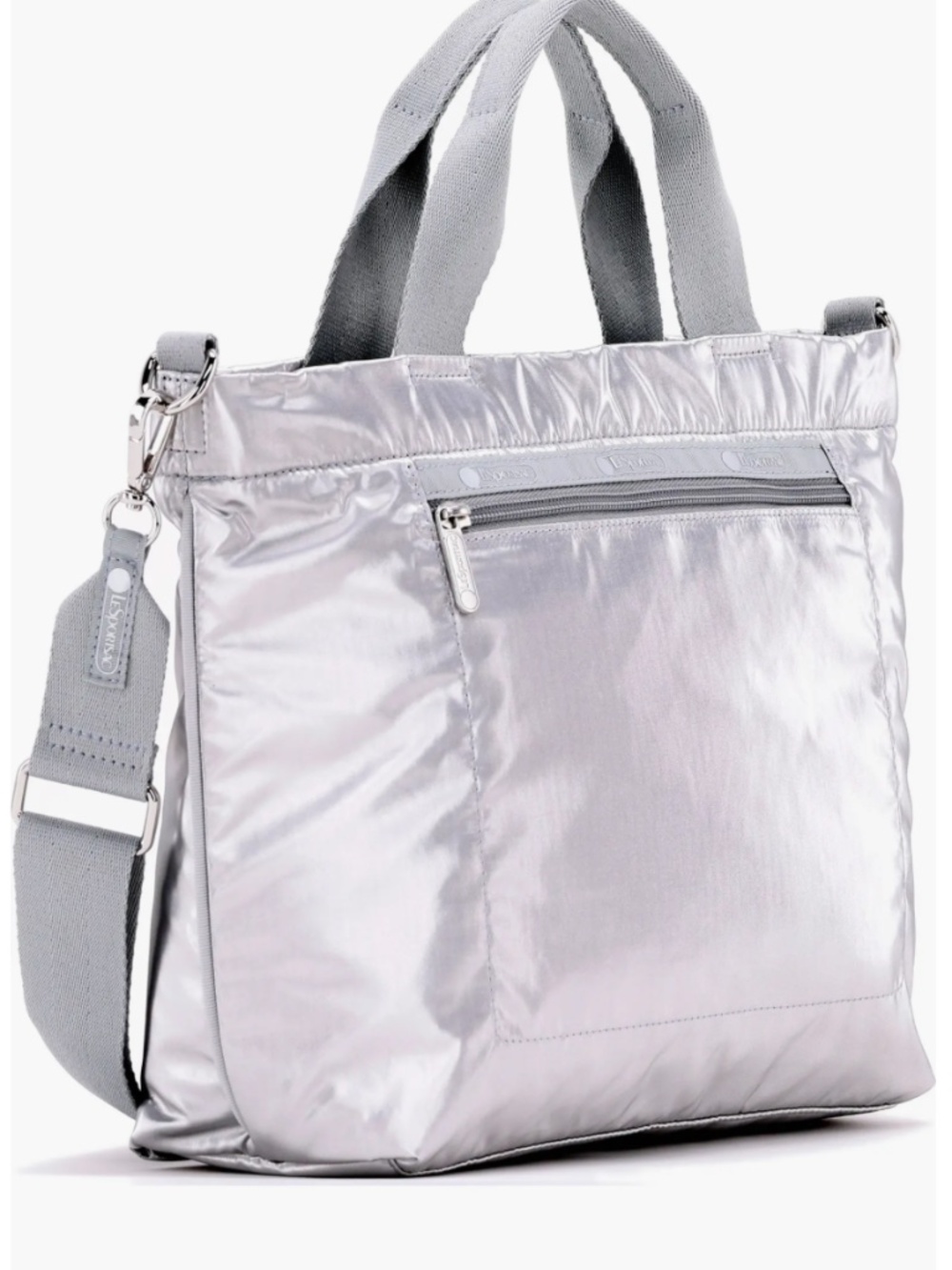 Le Sportsac metallic tote bag